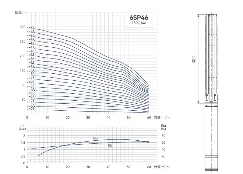 6SP46 Innovation Garden And Farm Irrigation Factory Price DC Motor with SGS Submersible Water Pump